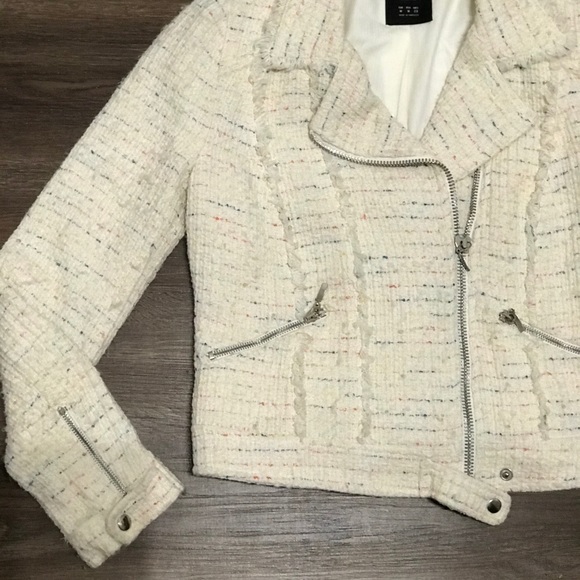 Zara Trafuluc Moto Style Tweed Jacket - Picture 5 of 8